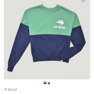 US Open 47 Brand Women's Two-Tone Bonita Crew Sweatshirt in Medium